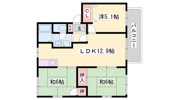 東二見駅 徒歩16分 1階の物件間取画像